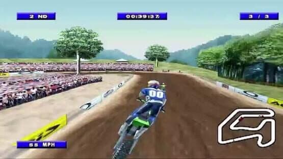 Screenshot of Championship Motocross 2001 featuring Ricky Carmichael