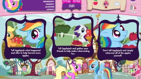 Screenshot of My Little Pony: Adventures in Ponyville