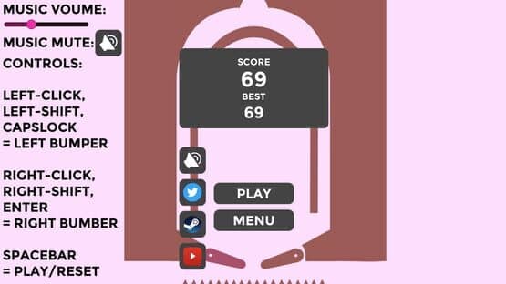Screenshot of Endless Furry Pinball 2D
