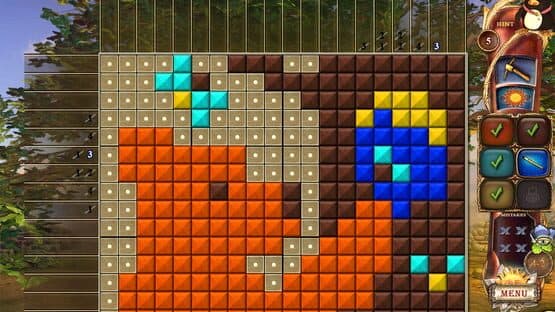 Screenshot of Fantasy Mosaics 19: Edge of the World