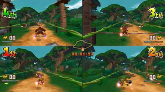 Screenshot of Donkey Kong Barrel Blast