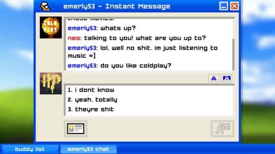 Screenshot of Emily is Away