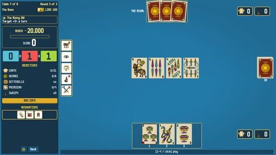 Screenshot of Scopa Sweep