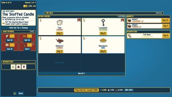 Screenshot of Scopa Sweep