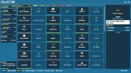 Screenshot of Scopa Sweep
