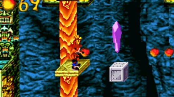 Screenshot of Crash Bandicoot: The Huge Adventure