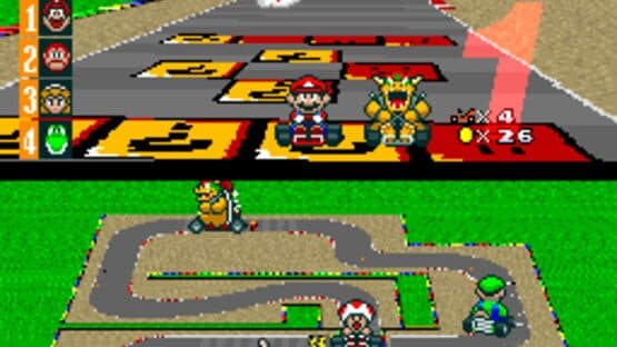 Screenshot of Super Mario Kart