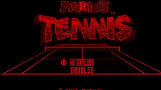 Screenshot of Mario's Tennis