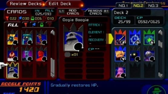 Screenshot of Kingdom Hearts Re:Chain of Memories