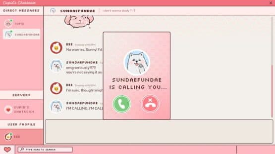 Screenshot of Cupid's Chatroom